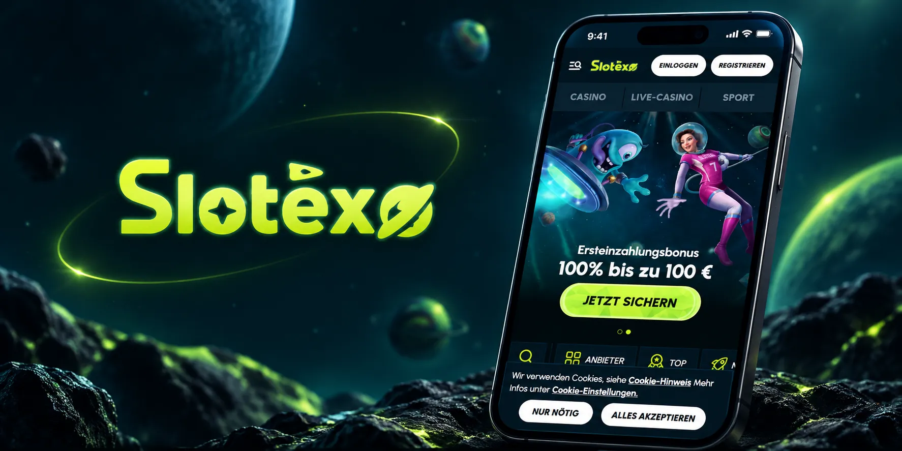 Slotexo Casino App-Screenshot