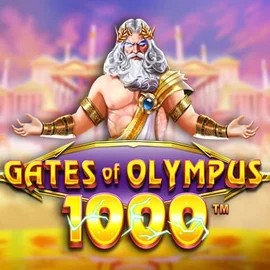 Gates of Olympus 1000 online game logo by Pragmatic Play on slotexocasino-de.com